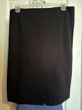 Cato Black Pencil Skirt - Tailored Panel Detail